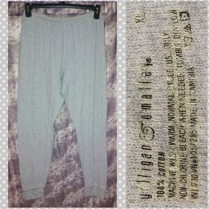 Gilligan & O'Malley brand Light Gray Soft Knit Thermal Lounge Pants Sz XL